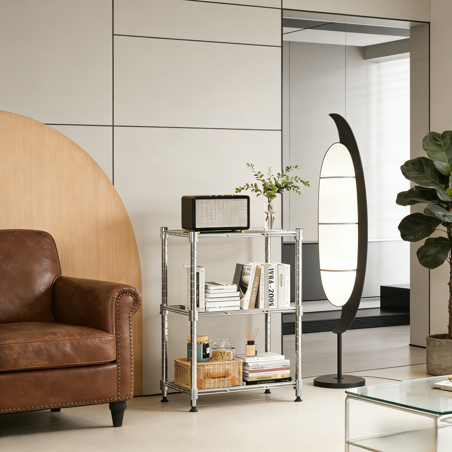 Heavy-Duty Adjustable 3-Tier Wire Shelving Unit for Home & Kitchen Organization