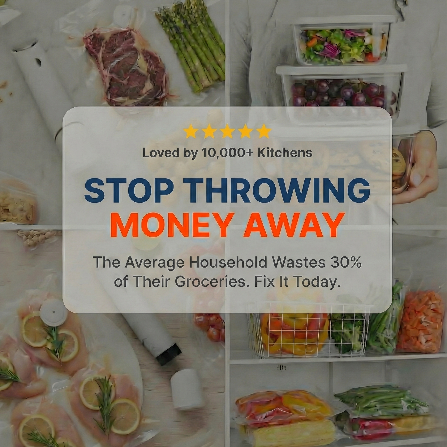 FreshSeal™ Portable Vacuum Food Sealer Bundle – Keep Food Fresh 5x Longer