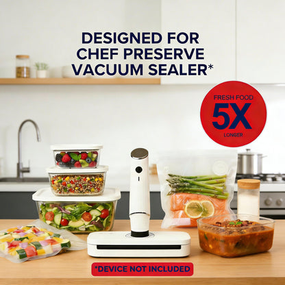 Vacuum Seal Glass Food Storage Containers (3-Piece Set)